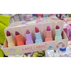 LABIALES SOMBRERITO ROJOS Y VINOS (24 PZAS)