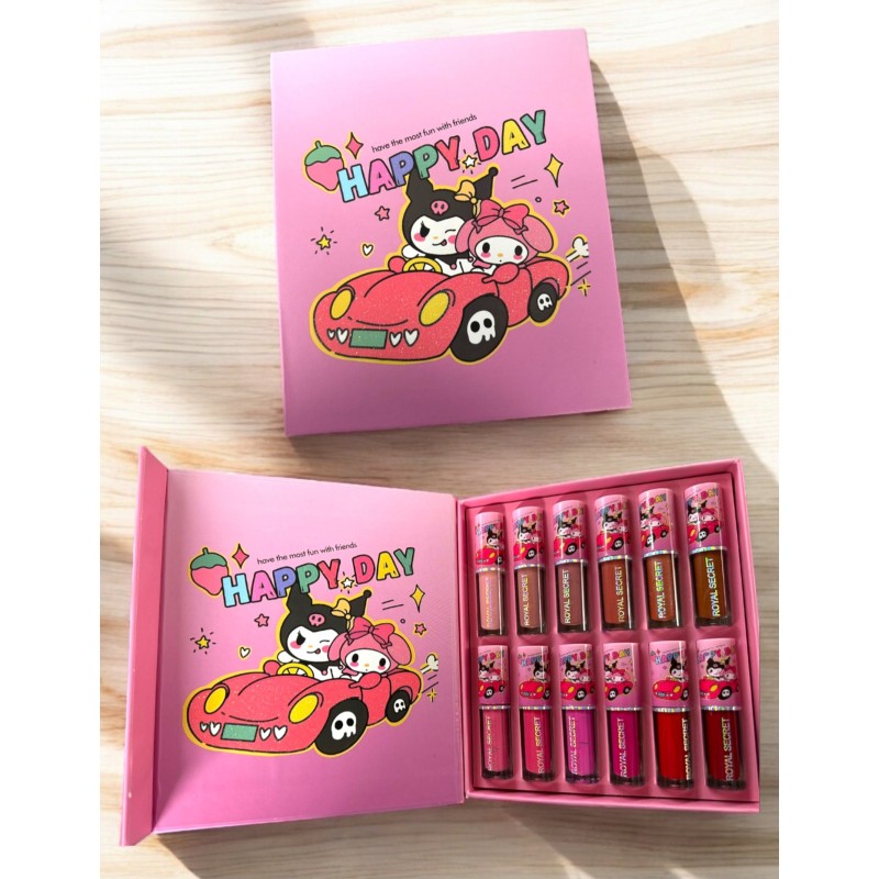 LABIALES HELLO KITTY CARRO (12 PZAS)