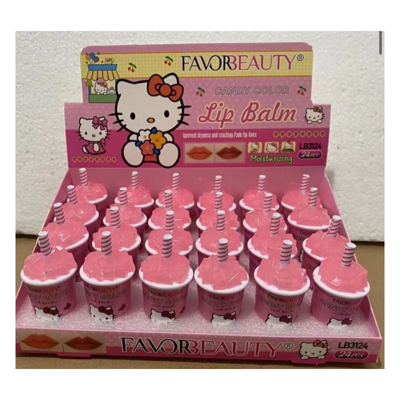 BALSAMO VASITOS DULCES KITTY (24 PZAS)