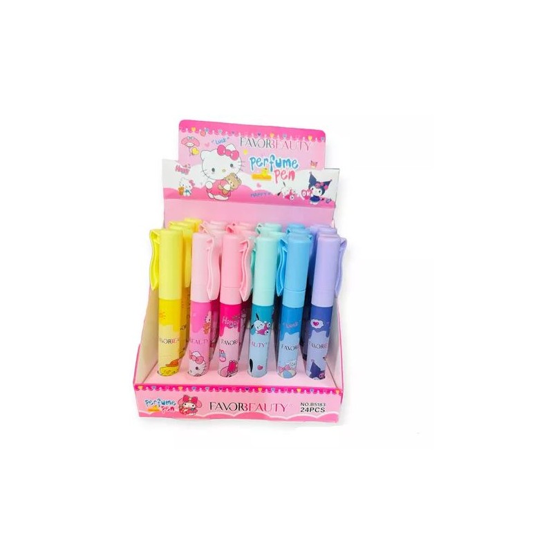 PERFUME PLUMA SANRIO CON 24 PZ