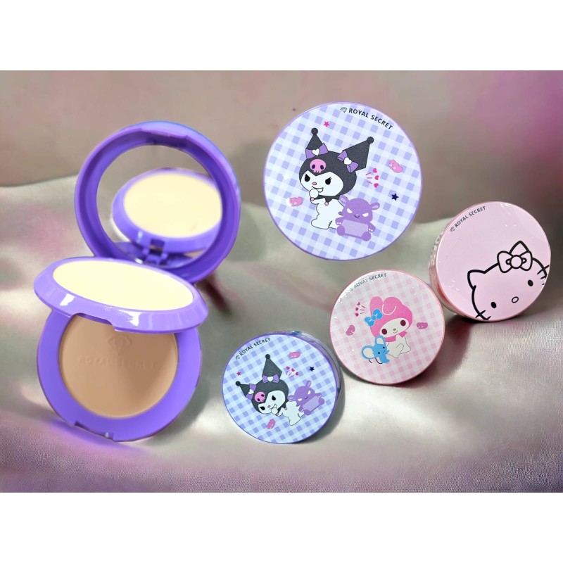 POLVO COMPACTO KUROMI Y KITTY (1 PZA)