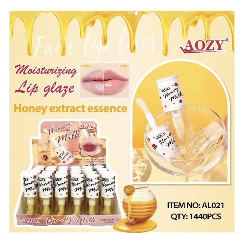 GLOSS BROCHA ANCHA MIEL (24 PZA)