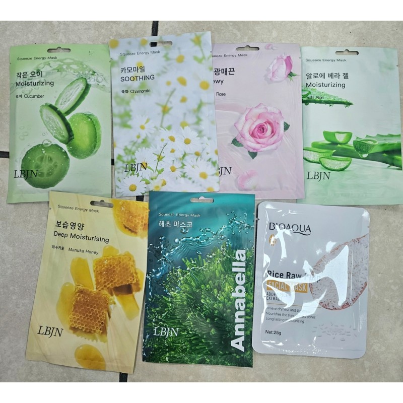 MASCARILLA FACIALES CON VITAMINAS (1 PZA)