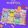 PESTAÑAS CON PIEDRA DIA DE MUERTOS ULTRAMO (12 PZ)