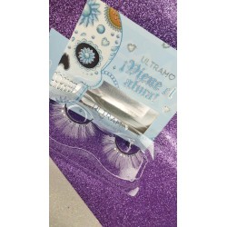 PESTAÑAS CON PIEDRA DIA DE MUERTOS ULTRAMO (12 PZ)