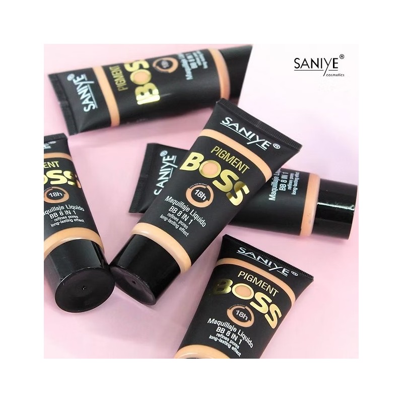 BASE MAQUILLAJE SANIYE CON PROTECTOR SOLAR (24 PZ)