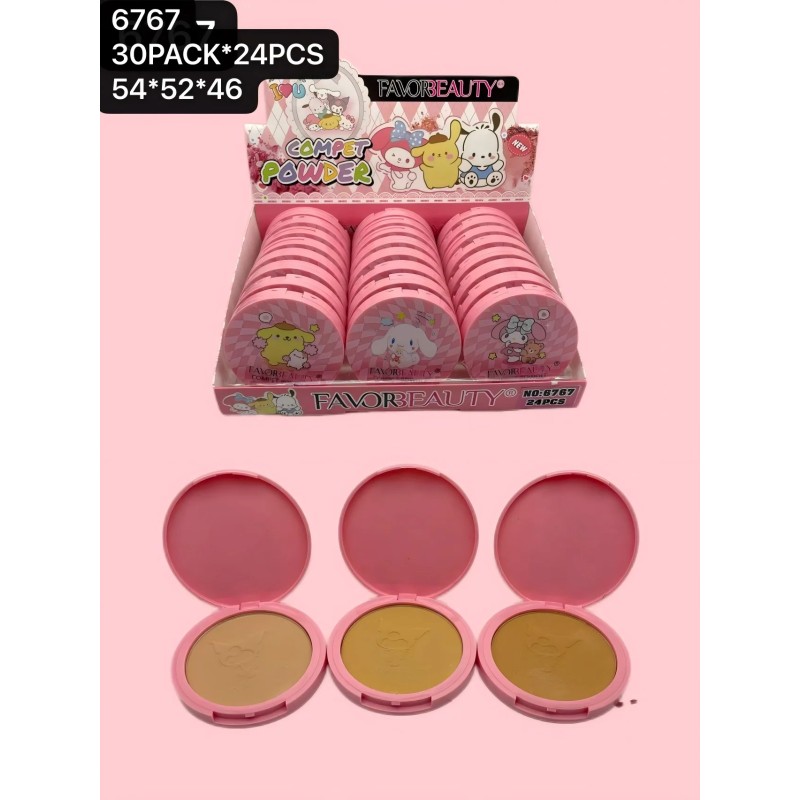 POLVO COMPACTO SANRIO (24 PZ)