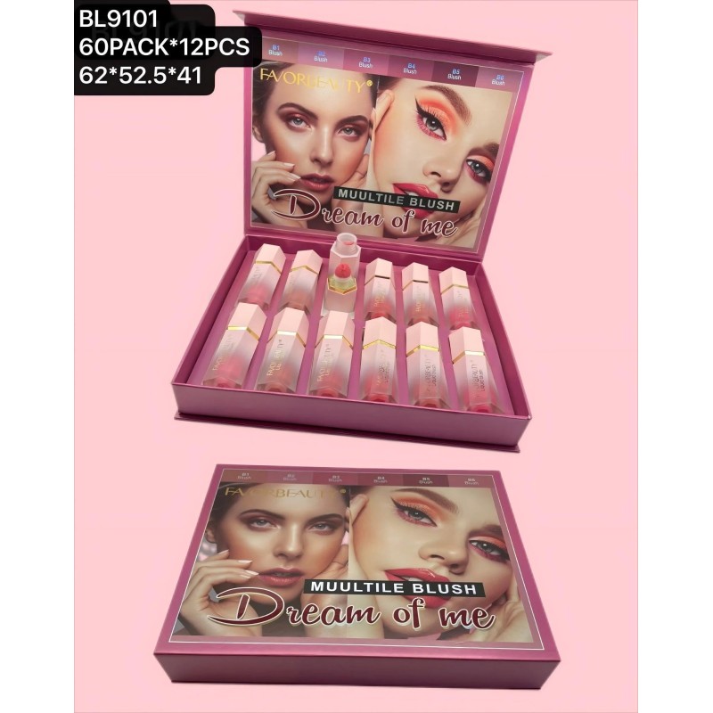 RUBOR TIPO SHEGLAM (12 PZ)