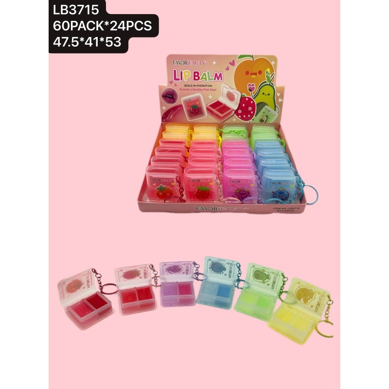 BALSAMO CON LABIAL LLAVERO LIBRO (24 PZ)
