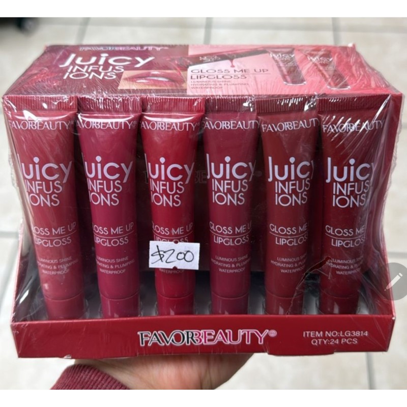Lip Gloss Juicy Infusions (24 pzas)