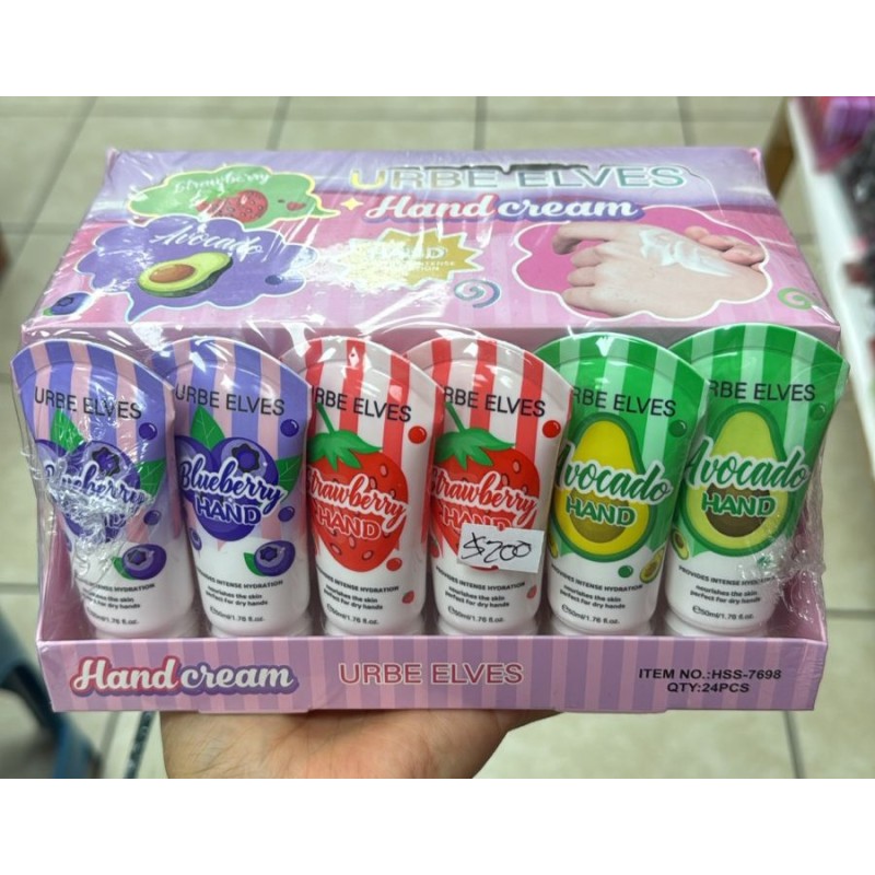 Crema de Manos Frutal (24 Pzas)