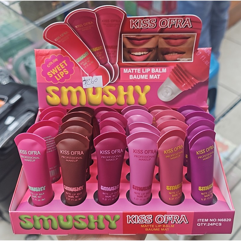 Smushi Lip Balm Matte (24 pza)