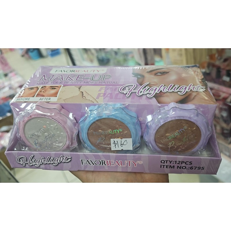 Highlight MakeUp Iluminador (12 pza)