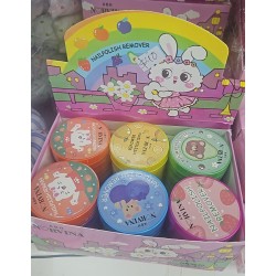 QUITA ESMALTE CONEJOS (12 PZA)