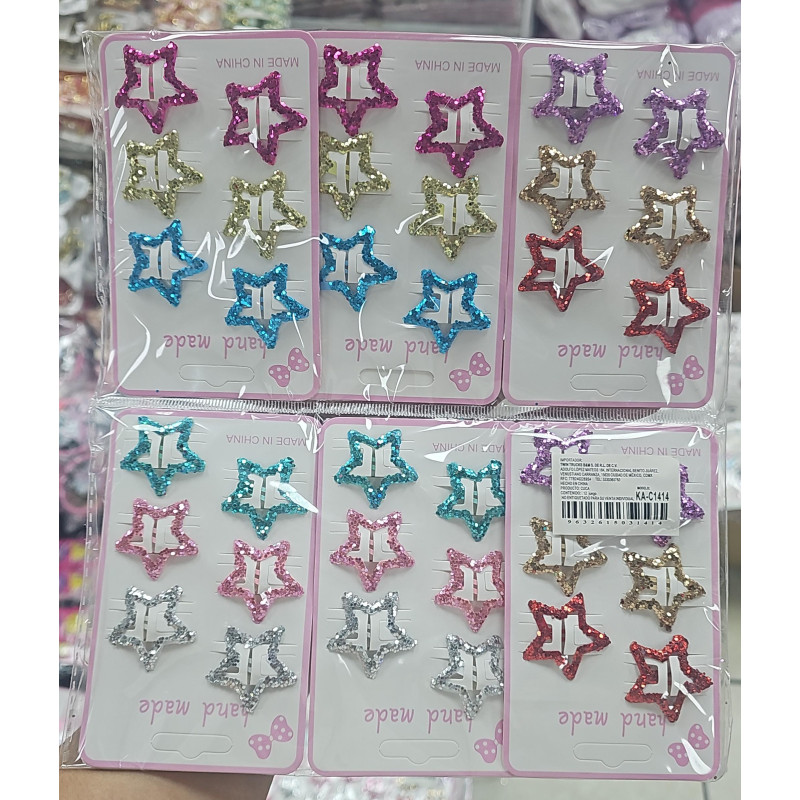 CUCAS ESTRELLA CON BRILLO (12 PLANILLAS)