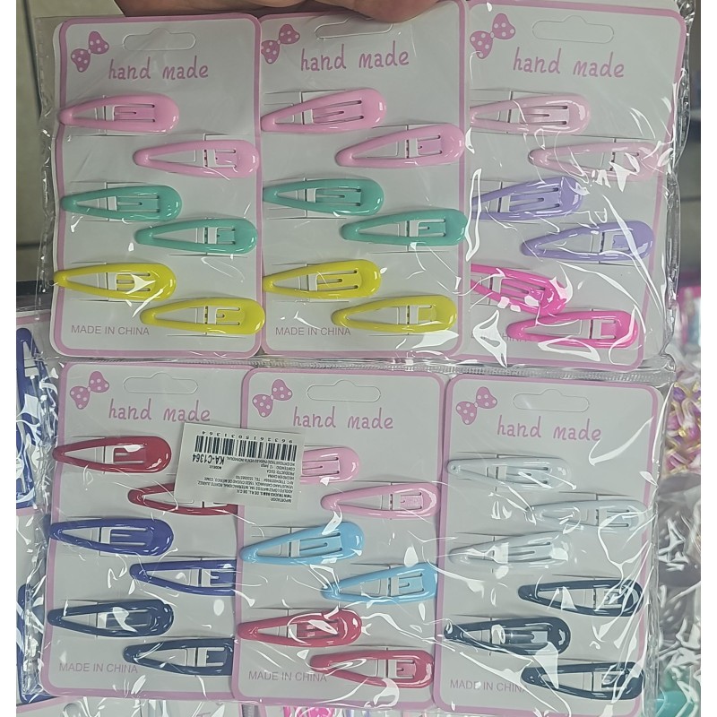 BROCHE CABELLO COLORES 12 PAQ