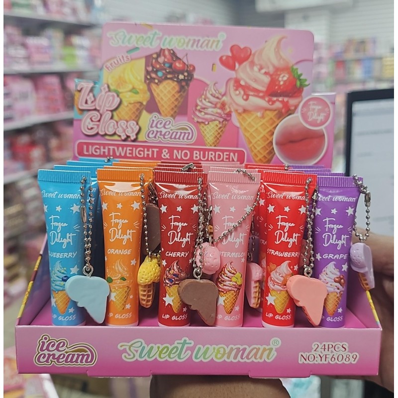 LIP GLOSS ICE CREAM FROZEN (24 PZ)