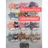 PINZA TRIPLE FLOR MARIPOSA (12 PAQ)