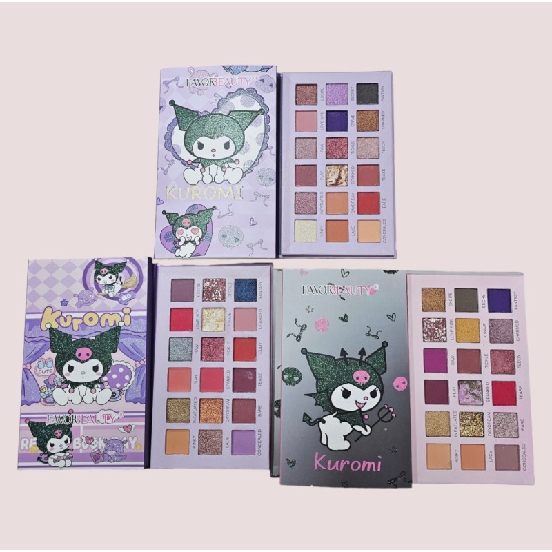 PALETA DE SOMBRAS KUROMI MORADAS (1PZA)