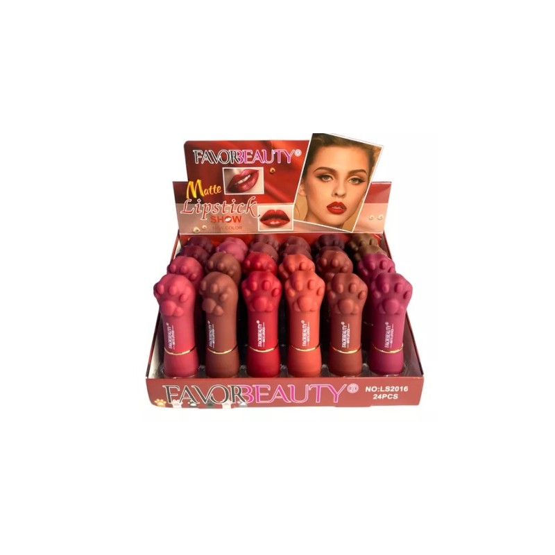 LABIALES ROJOS Y VINOS GATITO (24 PZAS)